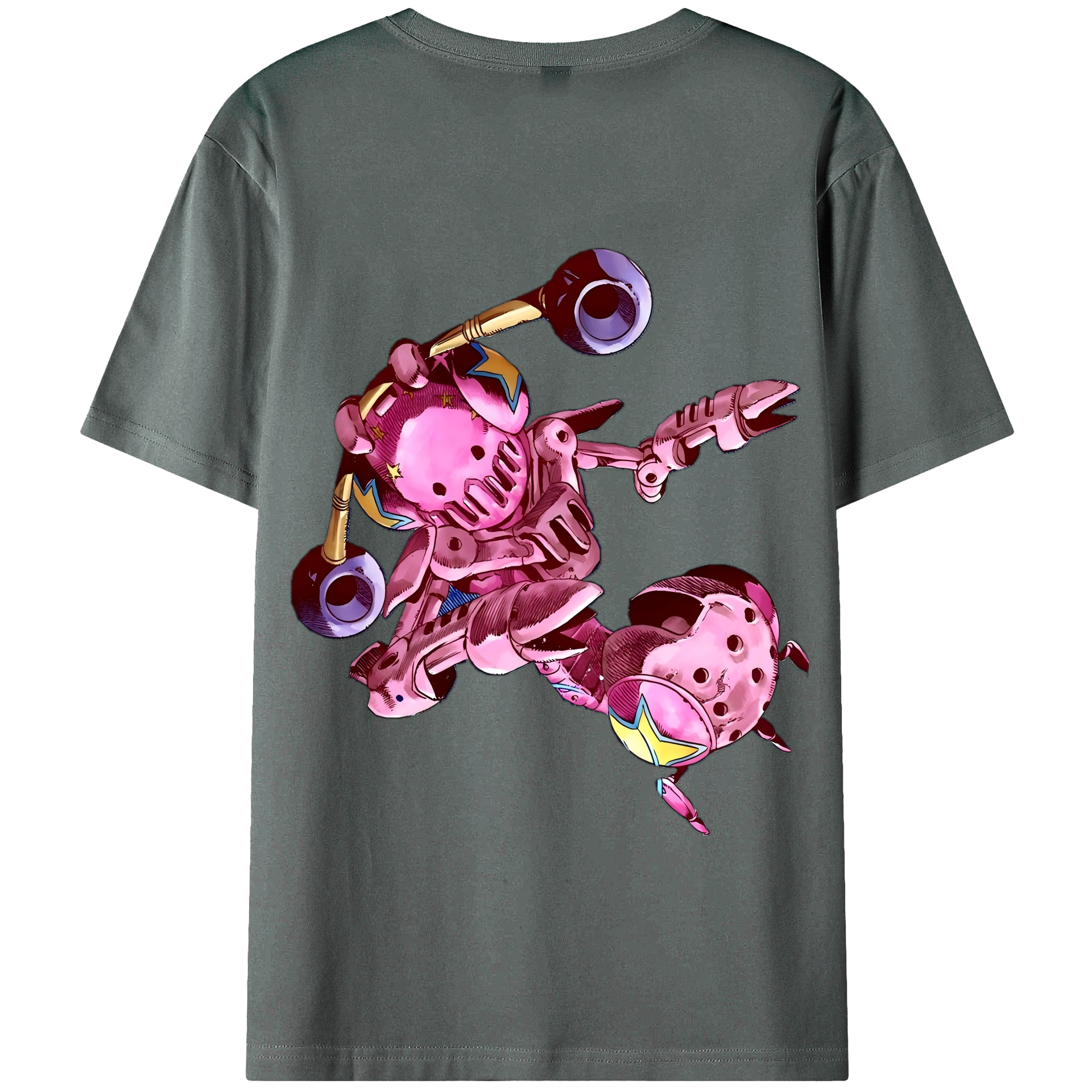 （画像用） ジョジョの奇妙な冒険 ジョナサン?ジョースター JoJo's Bizarre Adventure Jonathan Joestar 綿100％半袖Tシャツ（背面プリント）